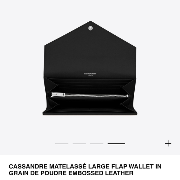 NEW YSL Matelasse Cassandre Large Flap Wallet - Picture 6 of 16